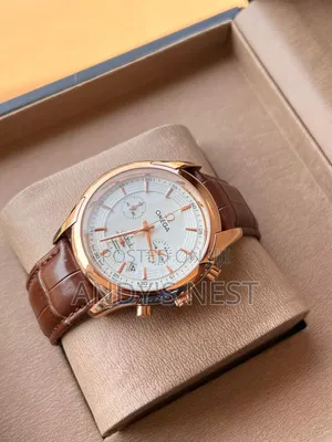 Omega Men's Leather Watch