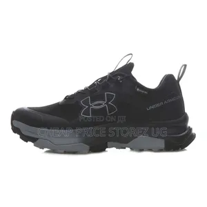 Be Under Armour HOVR Infinite Pro Athletic Shoes in a Black and Grey