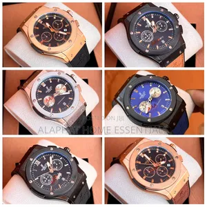 Hublot With Leather Band Watch