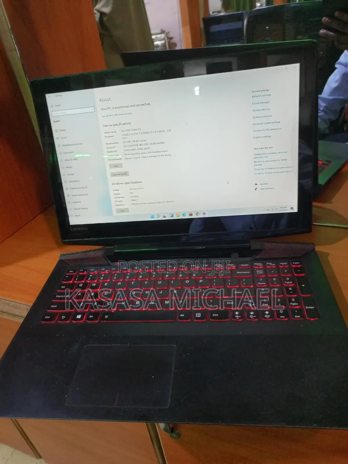 Laptop Lenovo IdeaPad Y730 16GB Intel Core i7 SSD 512GB