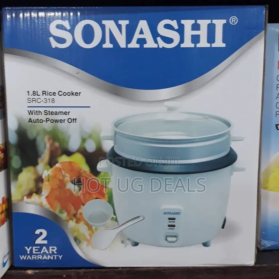 Sonashi 1.8L Electric Rice Cooker With Steamer SRC-318 – 700W