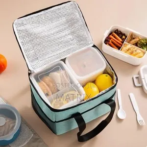 Lunch Box Bag Organizer 10L Insulated Portable Lunch Box Bag