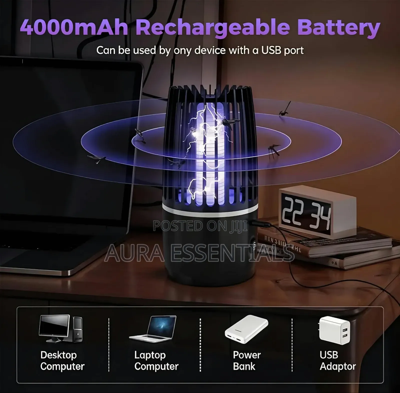 2in1 Electric Mosquito Killer Lamp