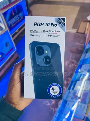 New Tecno Pop 10 Pro 256 GB Black