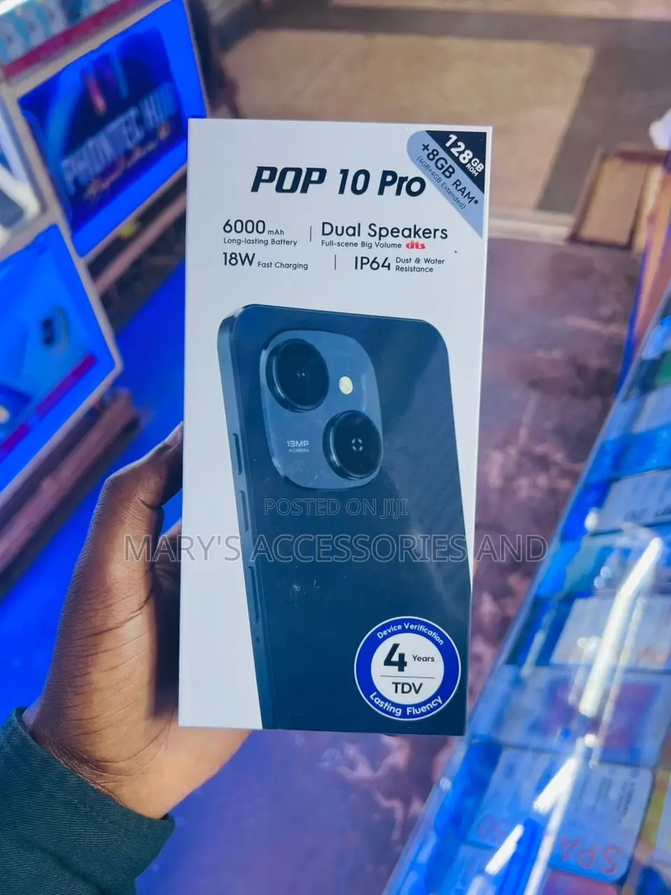 New Tecno Pop 10 Pro 256 GB Black
