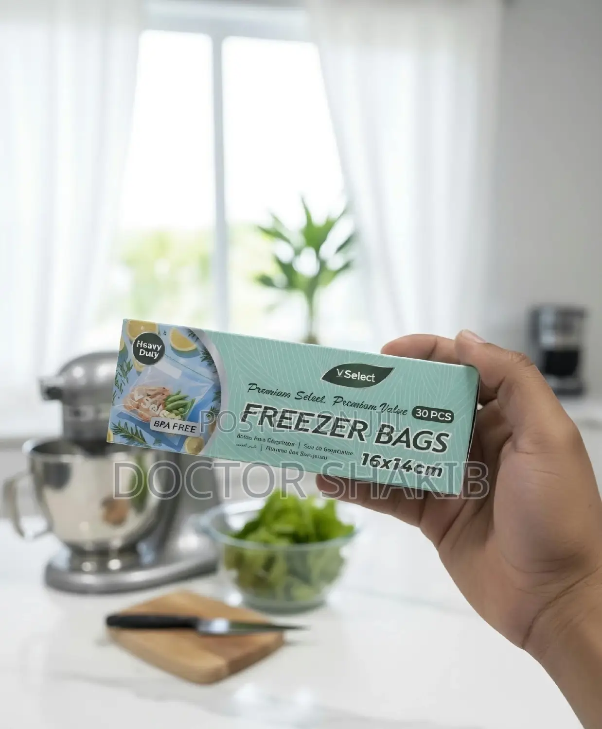 30 PCS v Select Premium Freezer Zipper Bags