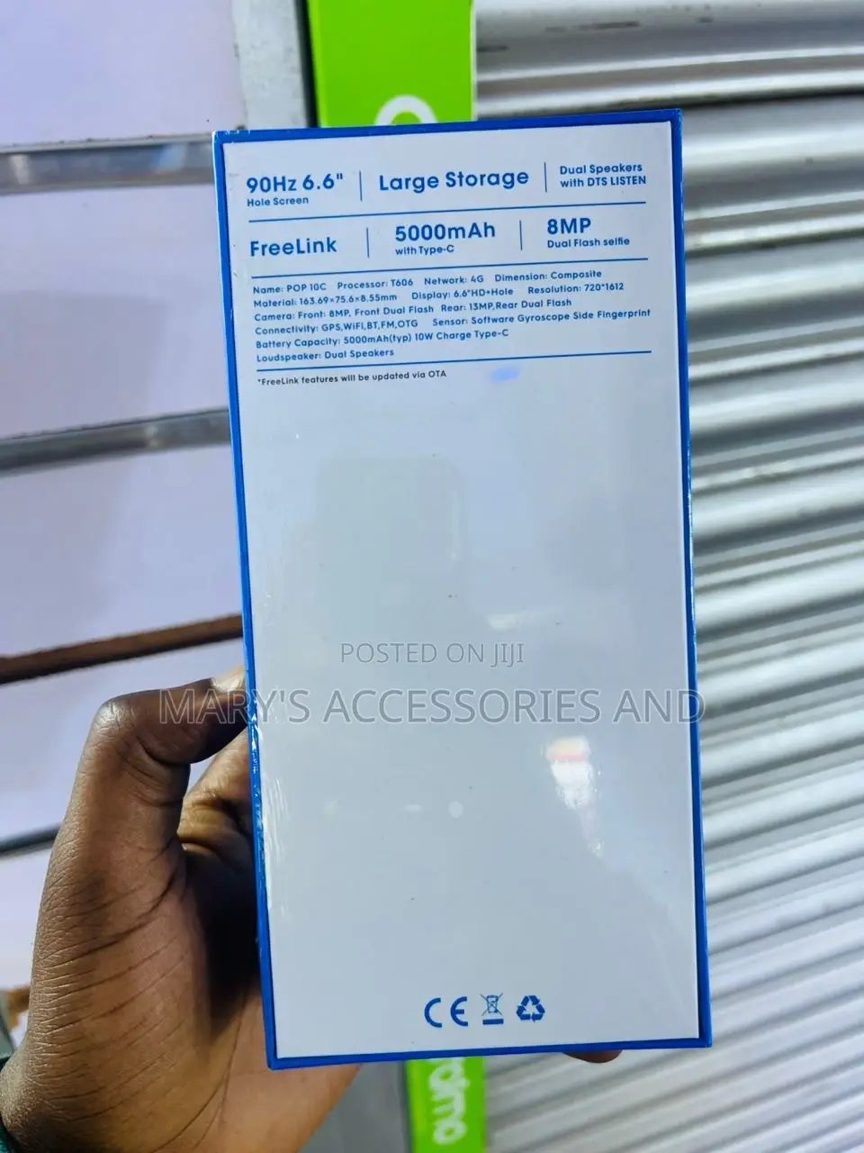 New Tecno Pop 10C 128 GB Black