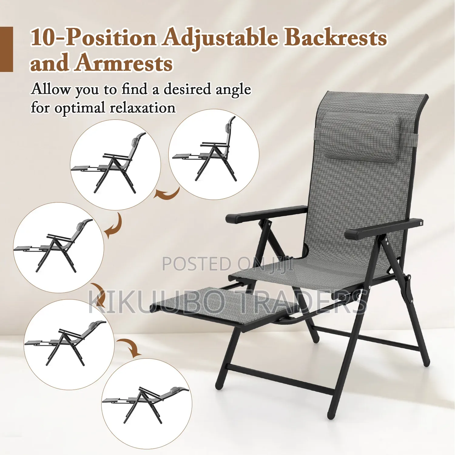 Patio Chair Outdoor Zero Gravity Chair