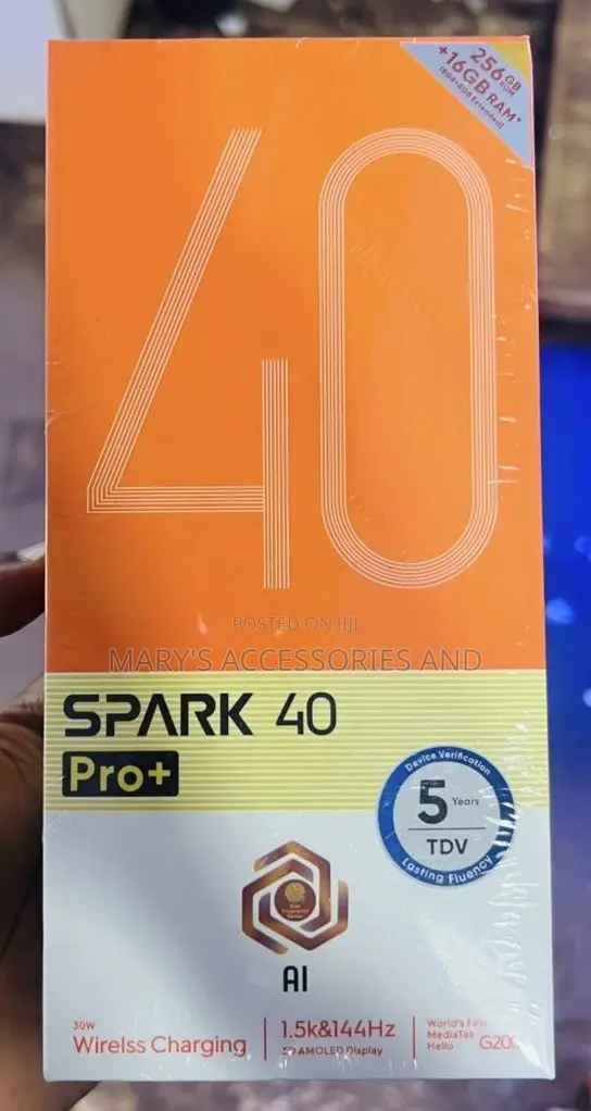 New Tecno Spark 40 Pro+ 256 GB Black
