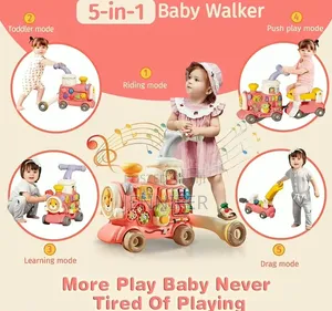 5in 1 Sit-to-Stand Baby Walker