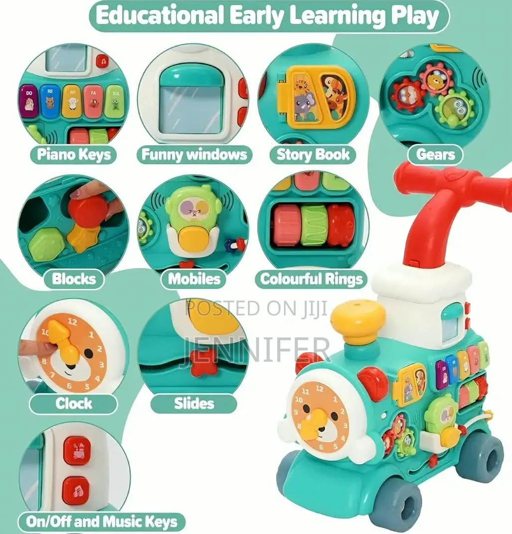 5in 1 Sit-to-Stand Baby Walker