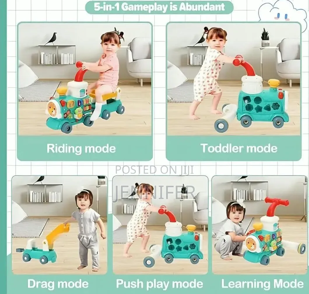 5in 1 Sit-to-Stand Baby Walker