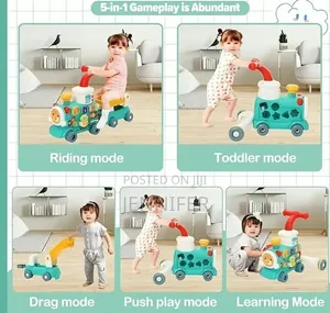 5in 1 Sit-to-Stand Baby Walker