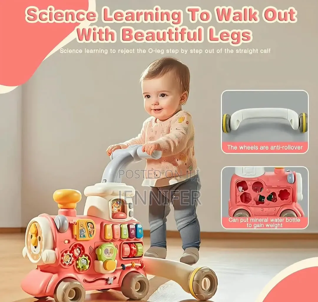 5in 1 Sit-to-Stand Baby Walker