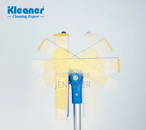 2-in-1 Telescopic Aluminum Sponge and Rubber Window Cleaner