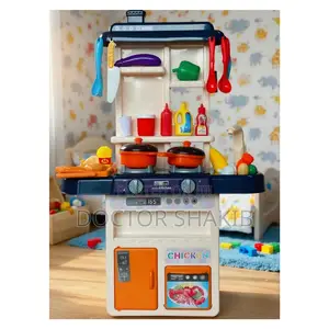 Multi-Piece Plastic Kids' Pretend Play Kitchen Set