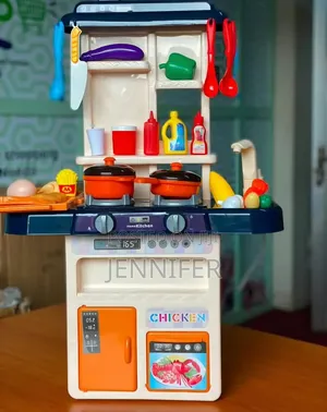 Multi-Piece Plastic Kids' Pretend Play Kitchen Set
