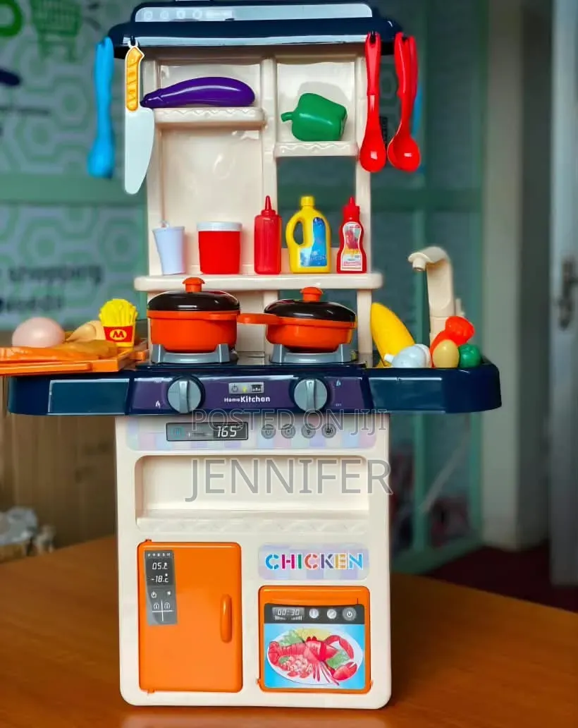 Multi-Piece Plastic Kids' Pretend Play Kitchen Set