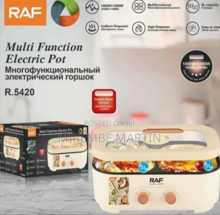 RAF Dual-Compartment Electric Mini Cooker / Hot Pot