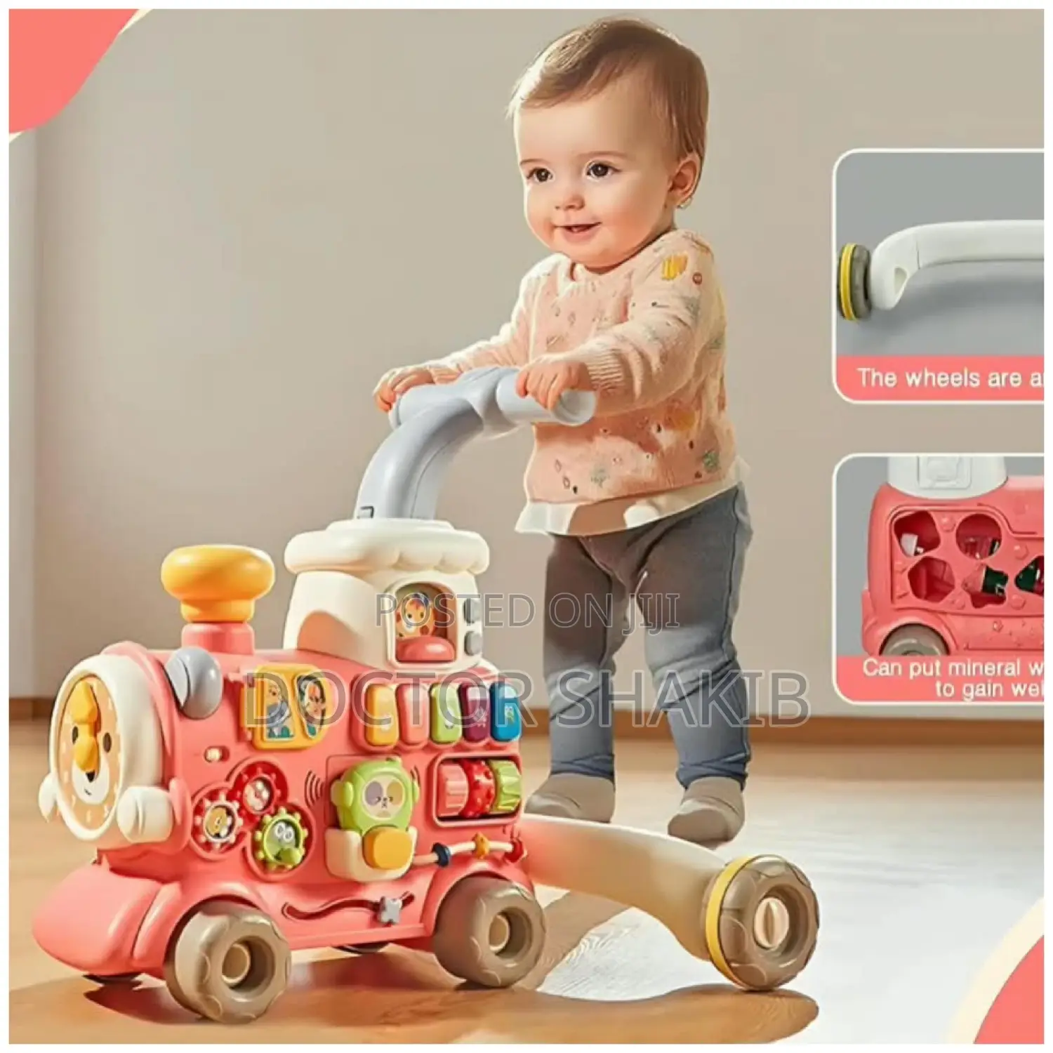 5in 1 Sit-to-Stand Baby Walker