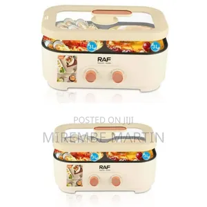 RAF Multifunction Electric Hotpot Rice Cooker, 6Litres - White