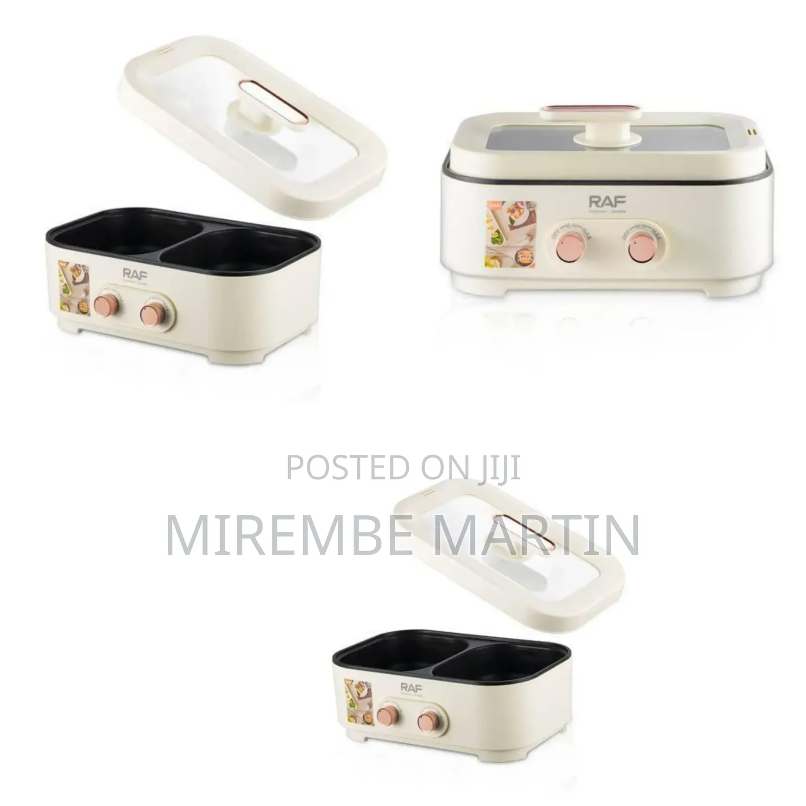 RAF Multifunction Electric Hotpot Rice Cooker, 6Litres - White