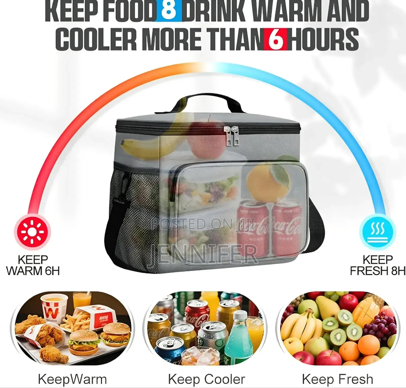 10L Insulated Lunch Bag for Men Women