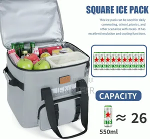 Rectangular Thermal Insulated Cooler Bag / Food Carrier