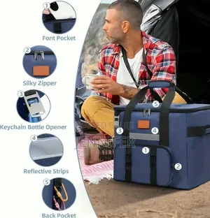 Rectangular Thermal Insulated Cooler Bag / Food Carrier