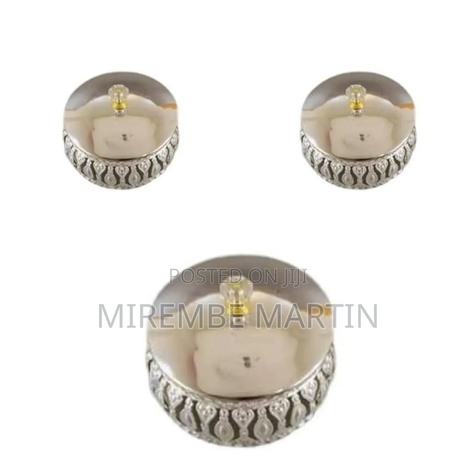 Elegant Silver-Plated Serving Bowl / Decorative Jar