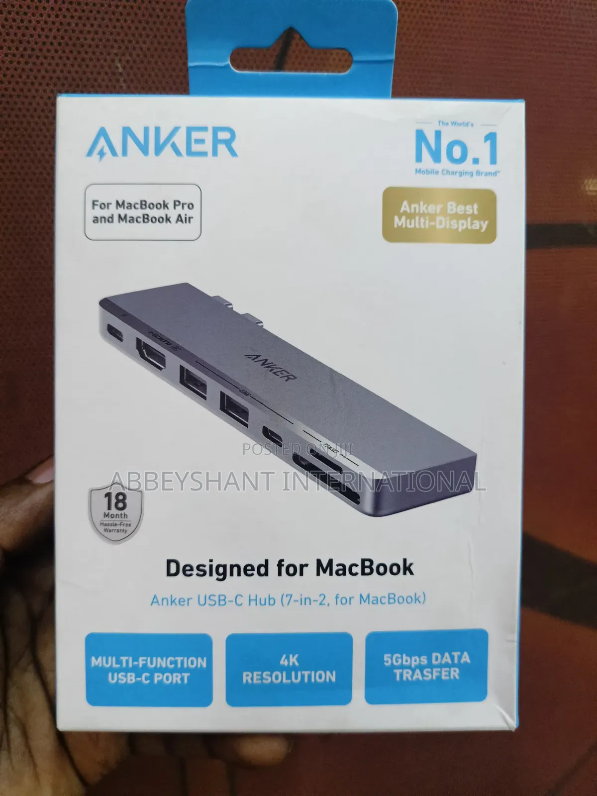 Anker 547 USB-C Hub MacBook 7 in 1 USB Hub