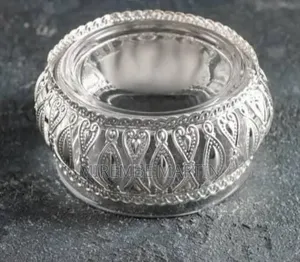 Elegant Silver-Plated Serving Bowl / Decorative Jar
