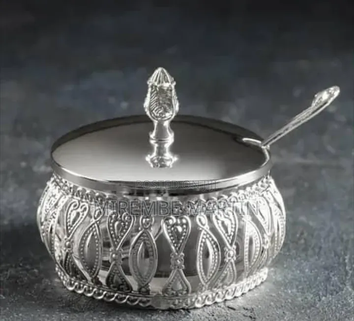 Elegant Silver-Plated Serving Bowl / Decorative Jar