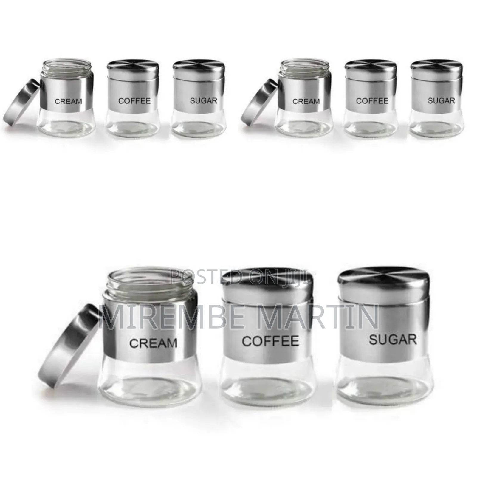 Coffee Station Countertop Storage Canister Set