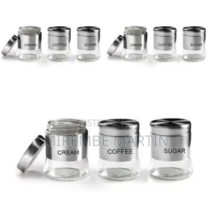 Coffee Station Countertop Storage Canister Set