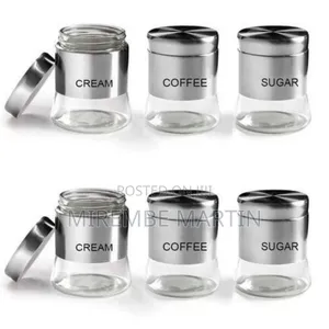 Coffee Station Countertop Storage Canister Set