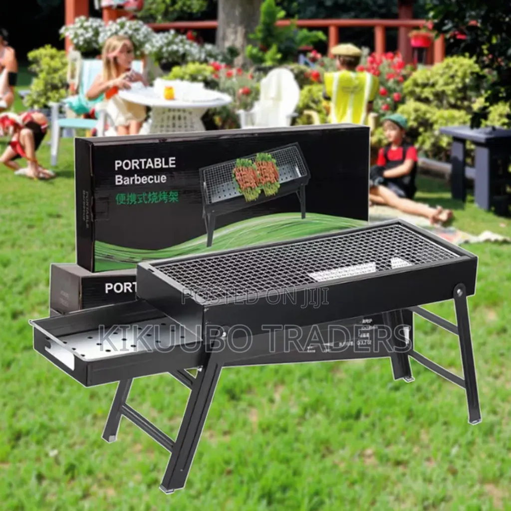 Portable Charcoal Grill Outdoor Pull-Out Folding BBQ Grill