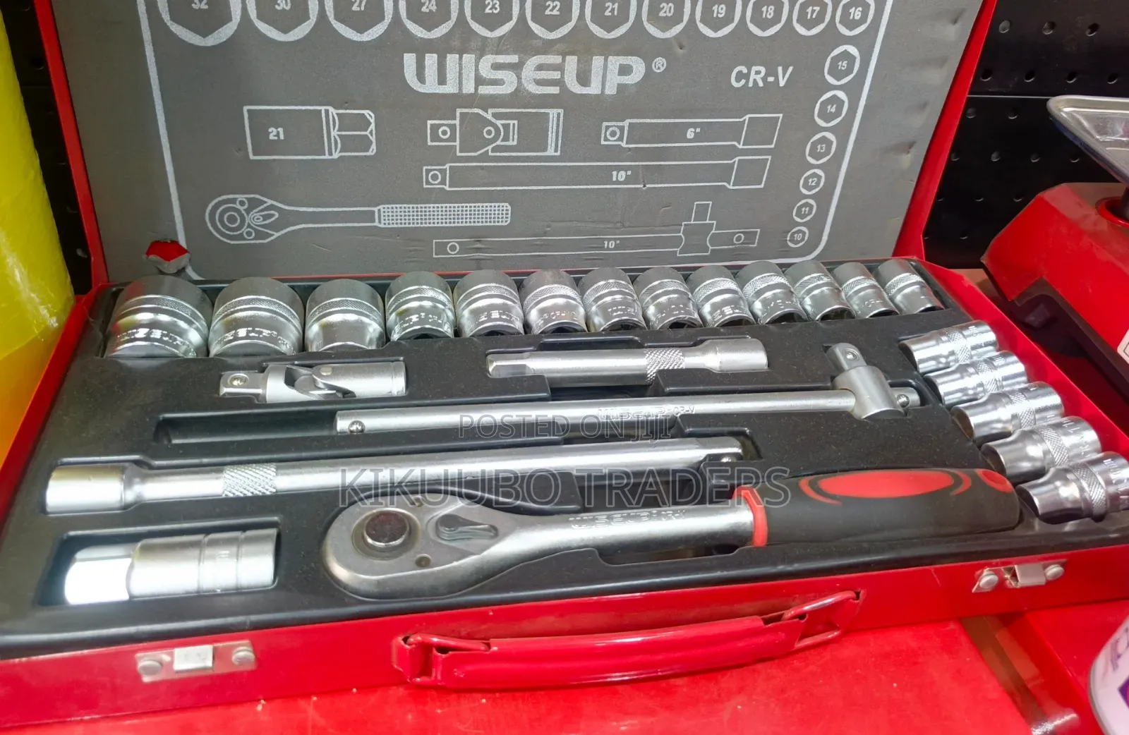 24-Piece 1/2-Inch Drive Metric Socket Wrench Set