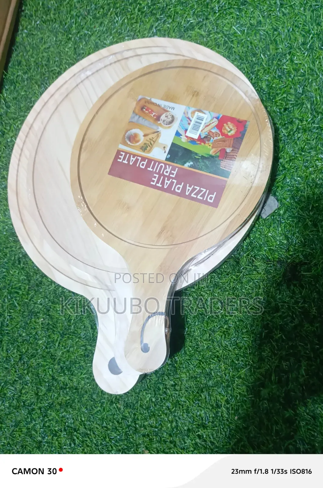 Bamboo Pizza and Fruit Serving Boards