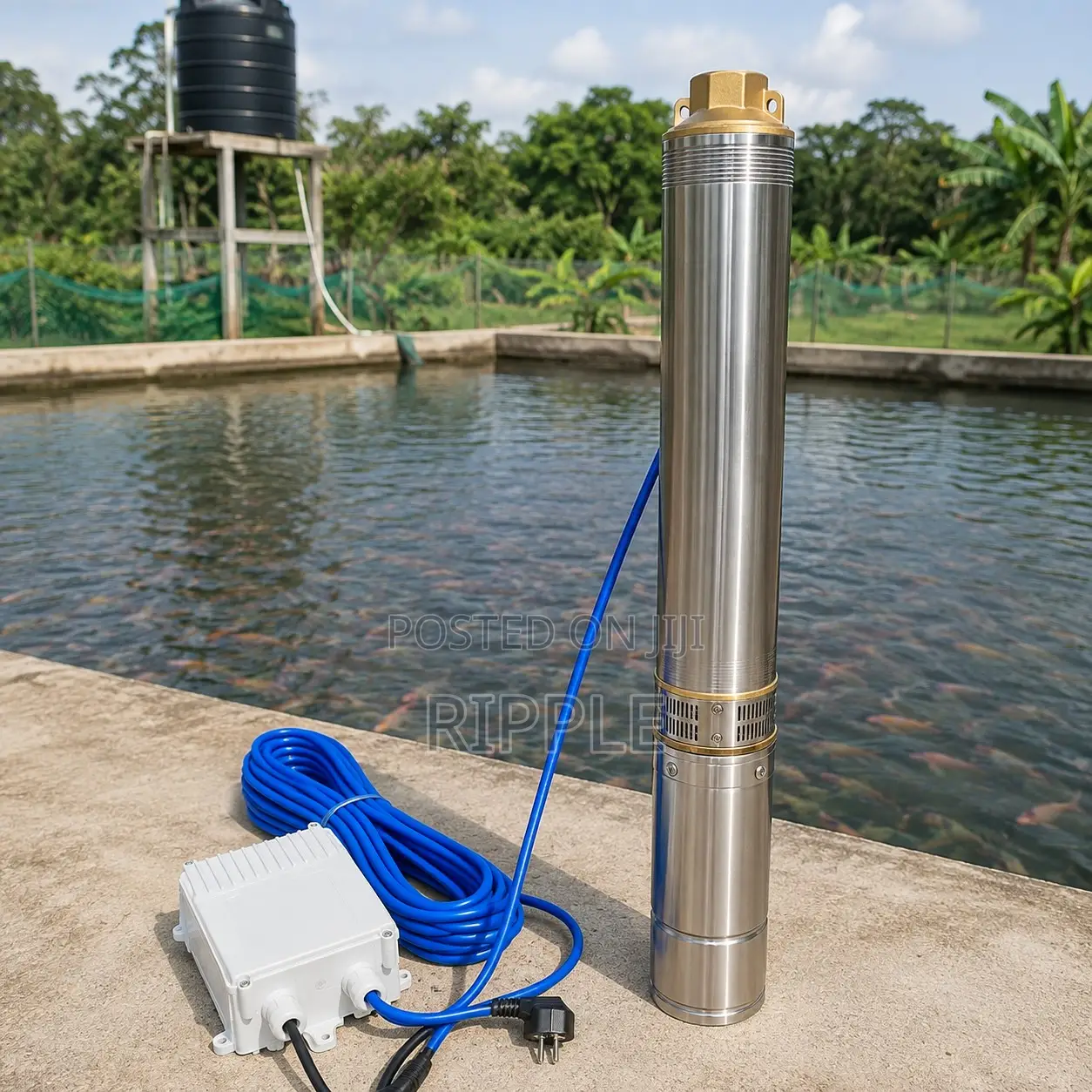 550W–2200W Electric Farm Water Pumps for Fish Ponds & Livestock