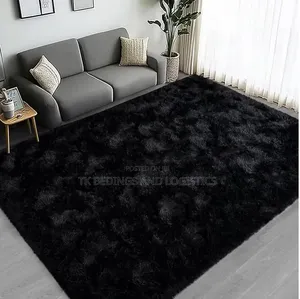 Fluffy Carpet Black