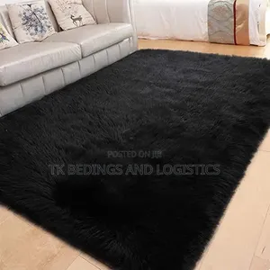 Fluffy Carpet Black