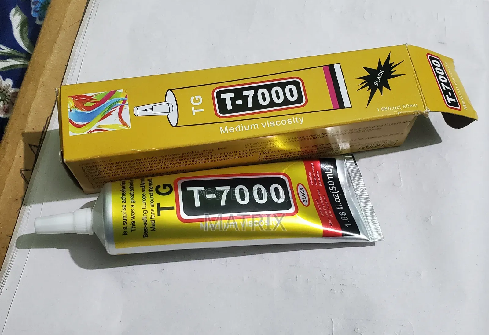 T-7000 Black Multi-Purpose Industrial Adhesive Glue 110ml