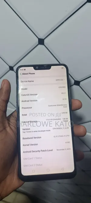 Oppo A3s 256 GB Purple