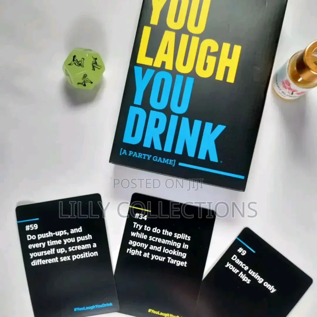 You Laugh You Drink Game Cards