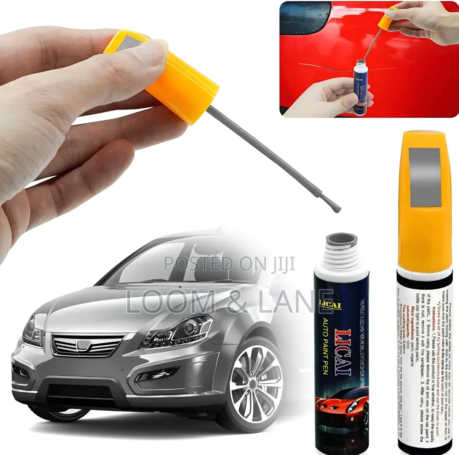 3pcs Lical Auto Paint Touch-Up Pen- Flash Silver