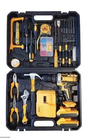 Tool Set With Cordless Drill