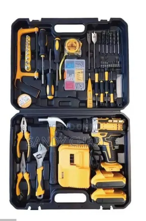Tool Set With Cordless Drill