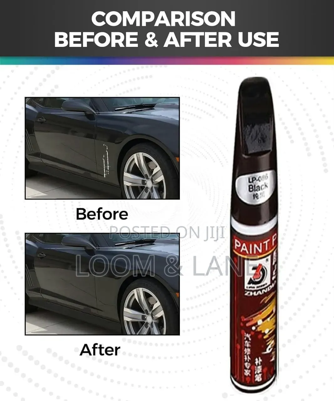 Lical Auto Paint Touch-Up Pen Black