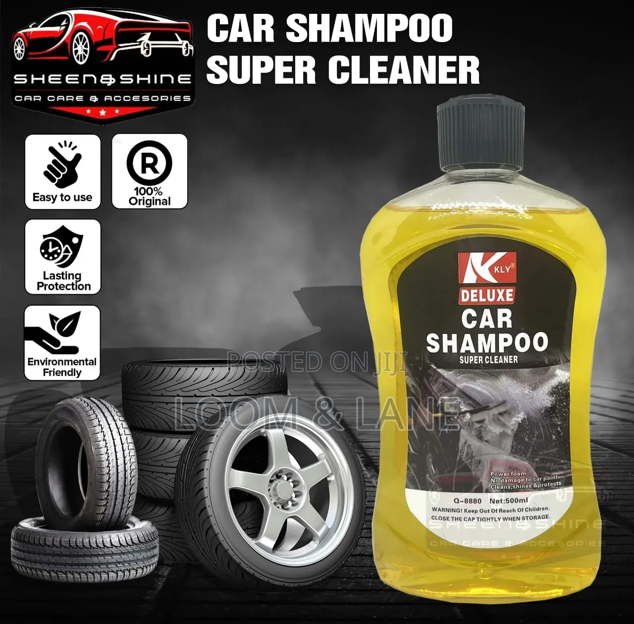 500ml Bottle of Deluxe Car Shampoo Super Cleaner